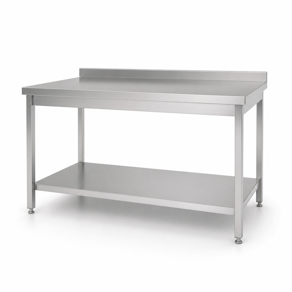 Ayaklı 180x80 Paslanmaz Çalışma Tezgahı